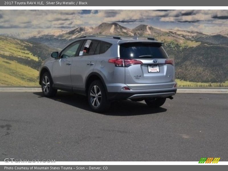 Silver Sky Metallic / Black 2017 Toyota RAV4 XLE
