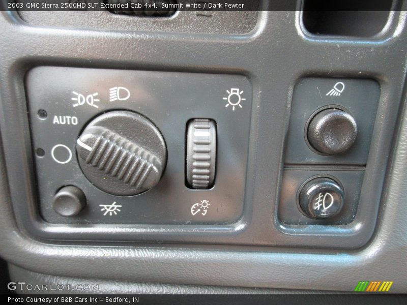 Summit White / Dark Pewter 2003 GMC Sierra 2500HD SLT Extended Cab 4x4