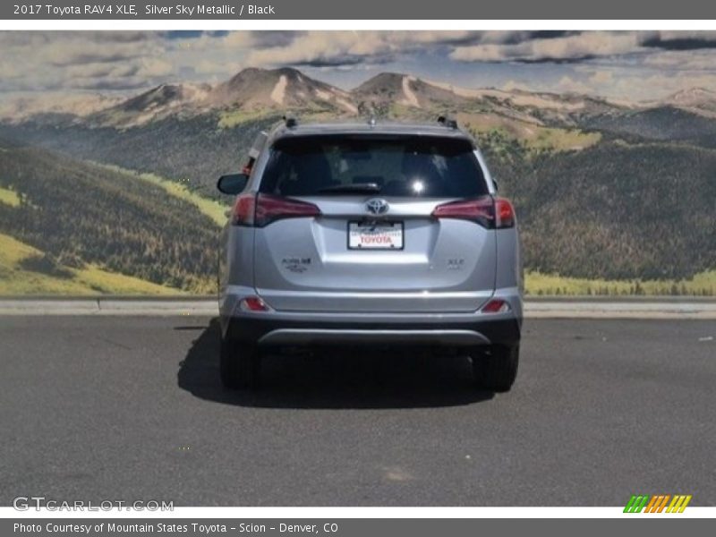 Silver Sky Metallic / Black 2017 Toyota RAV4 XLE