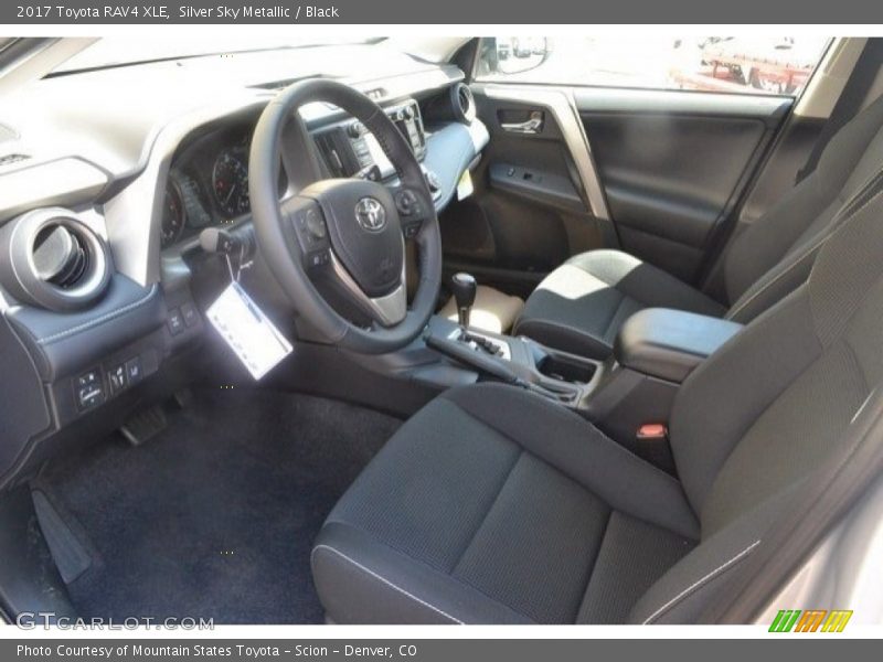 Silver Sky Metallic / Black 2017 Toyota RAV4 XLE