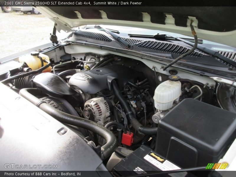 Summit White / Dark Pewter 2003 GMC Sierra 2500HD SLT Extended Cab 4x4