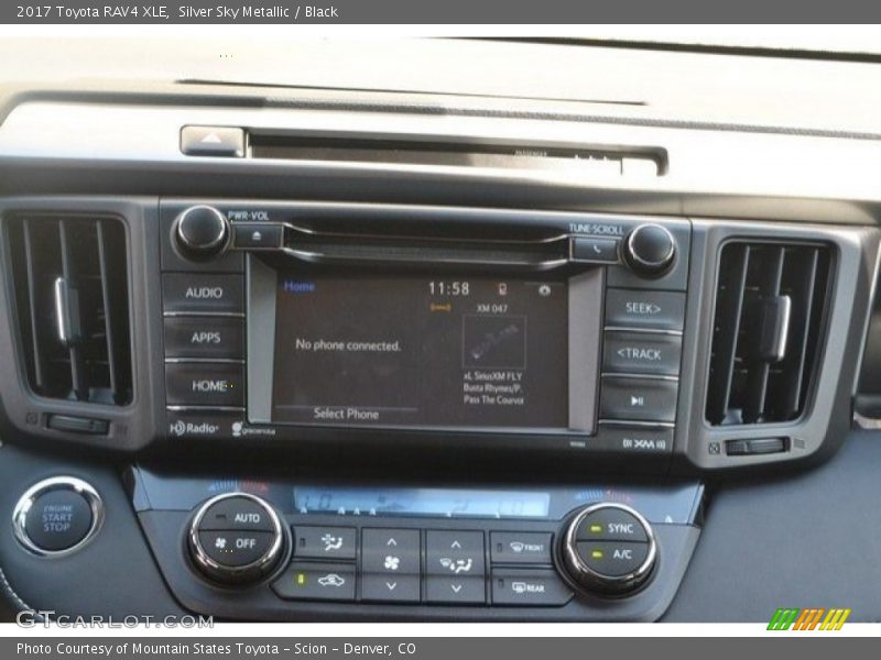 Silver Sky Metallic / Black 2017 Toyota RAV4 XLE