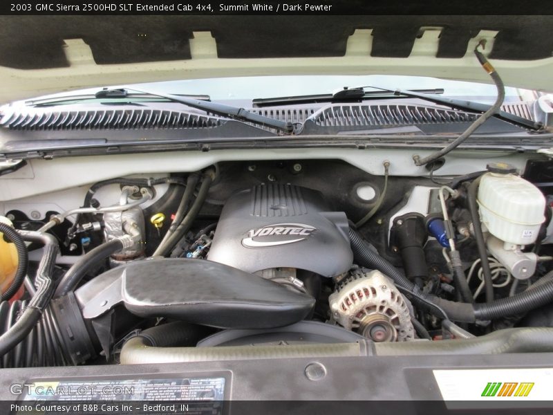 Summit White / Dark Pewter 2003 GMC Sierra 2500HD SLT Extended Cab 4x4