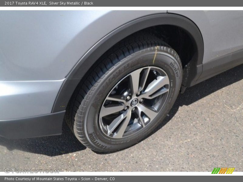 Silver Sky Metallic / Black 2017 Toyota RAV4 XLE