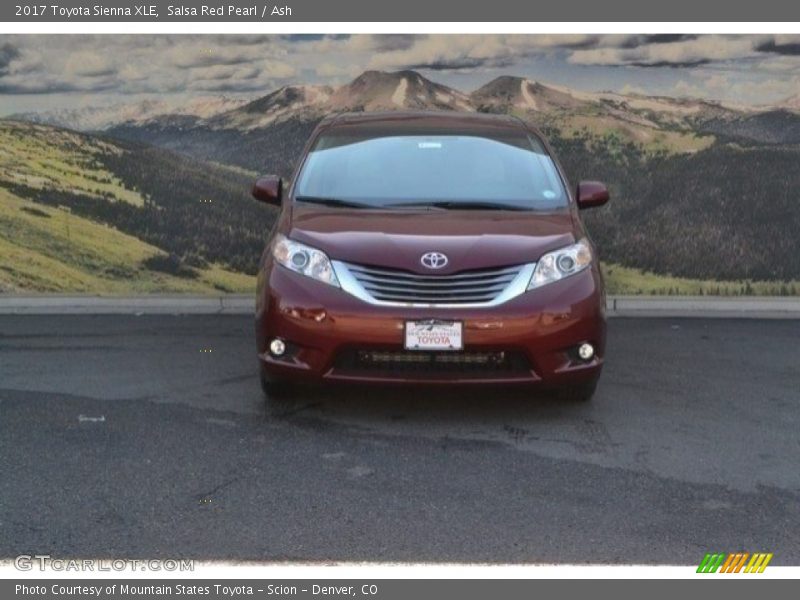 Salsa Red Pearl / Ash 2017 Toyota Sienna XLE