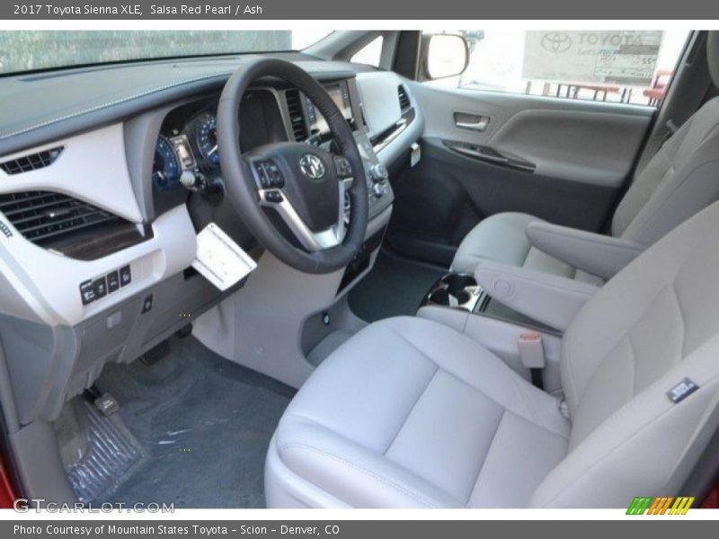 Salsa Red Pearl / Ash 2017 Toyota Sienna XLE