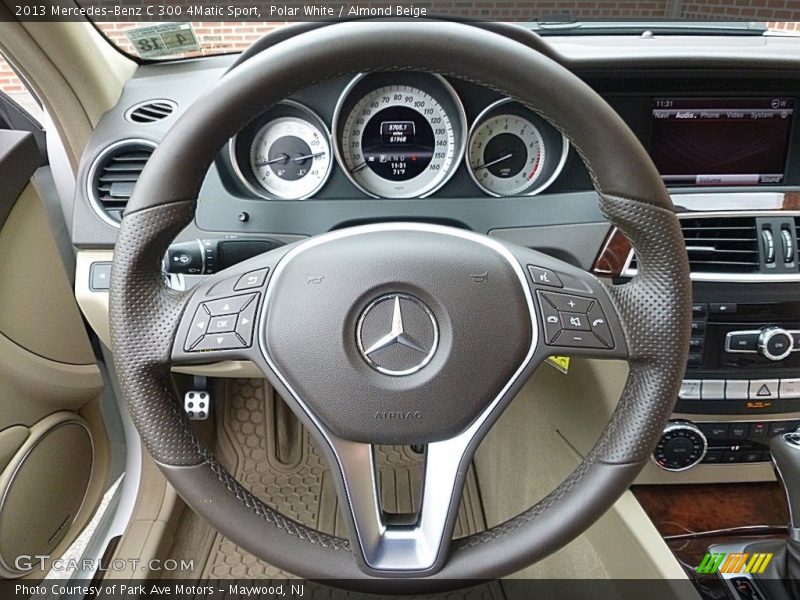 Polar White / Almond Beige 2013 Mercedes-Benz C 300 4Matic Sport