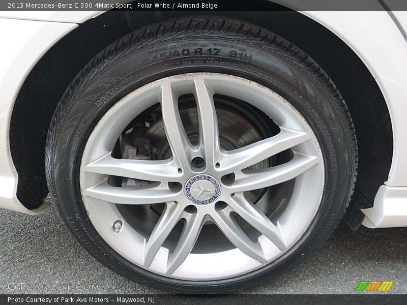 Polar White / Almond Beige 2013 Mercedes-Benz C 300 4Matic Sport