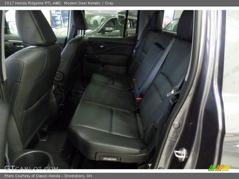 Modern Steel Metallic / Gray 2017 Honda Ridgeline RTL AWD