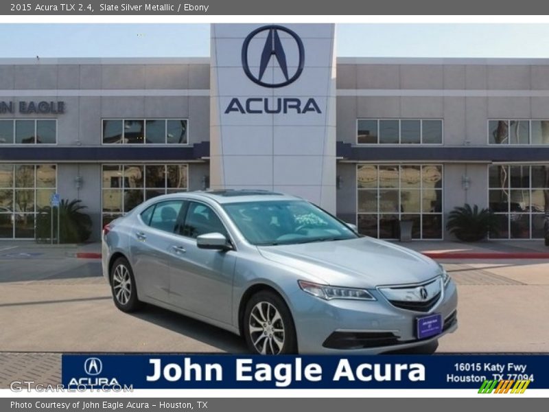 Slate Silver Metallic / Ebony 2015 Acura TLX 2.4