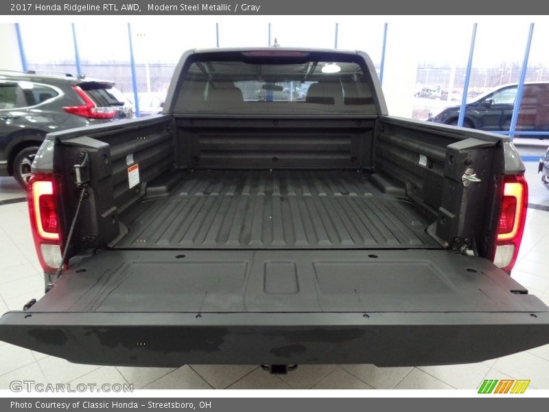 Modern Steel Metallic / Gray 2017 Honda Ridgeline RTL AWD