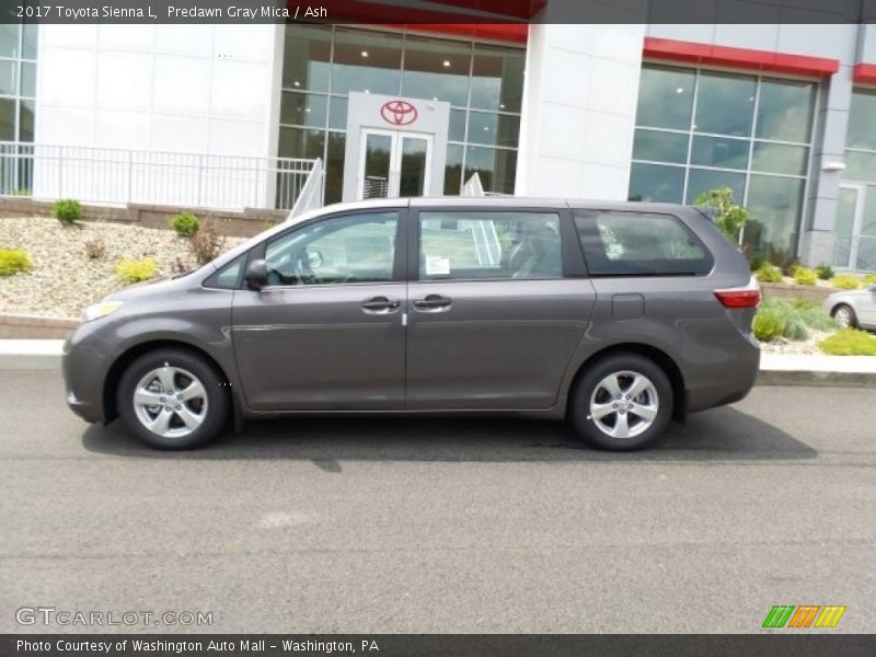 Predawn Gray Mica / Ash 2017 Toyota Sienna L