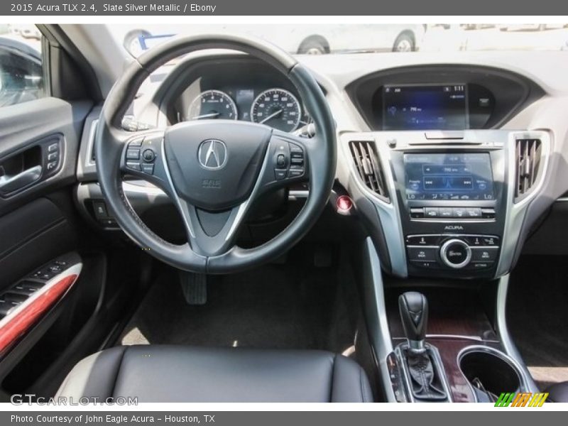 Slate Silver Metallic / Ebony 2015 Acura TLX 2.4