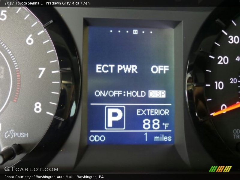 Predawn Gray Mica / Ash 2017 Toyota Sienna L