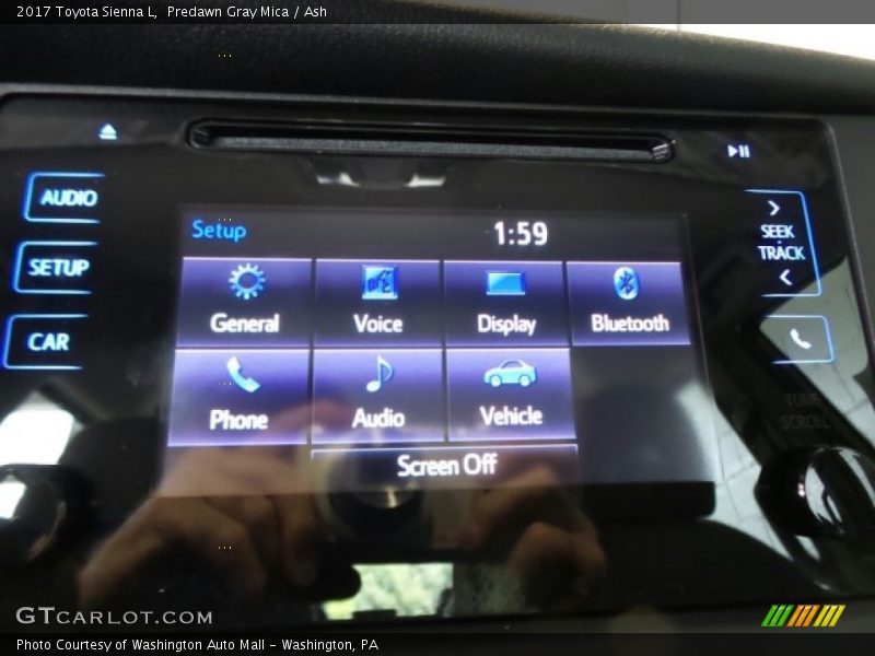 Predawn Gray Mica / Ash 2017 Toyota Sienna L