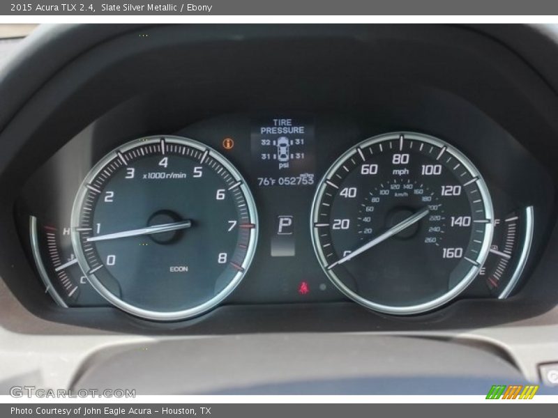 Slate Silver Metallic / Ebony 2015 Acura TLX 2.4