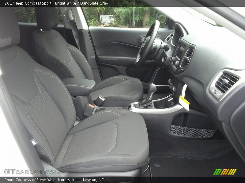 Bright White / Dark Slate Gray 2017 Jeep Compass Sport