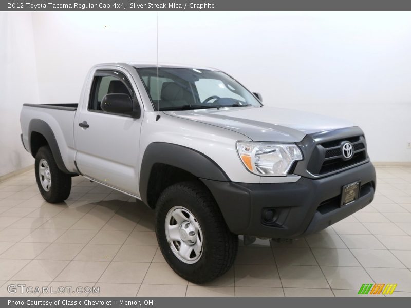 Silver Streak Mica / Graphite 2012 Toyota Tacoma Regular Cab 4x4