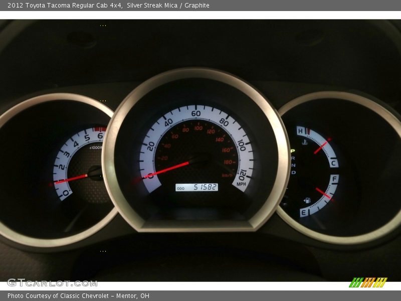 Silver Streak Mica / Graphite 2012 Toyota Tacoma Regular Cab 4x4