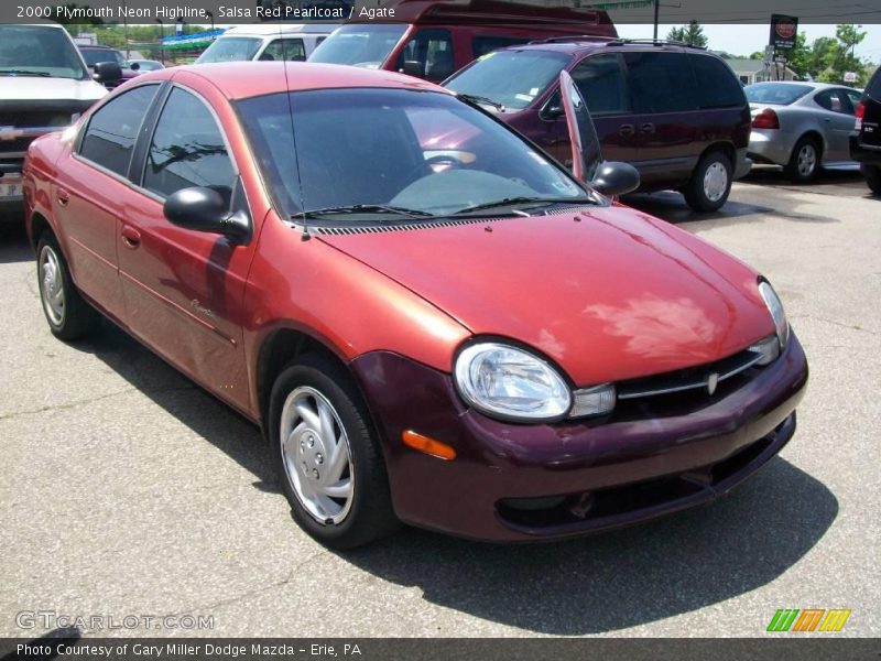 Salsa Red Pearlcoat / Agate 2000 Plymouth Neon Highline