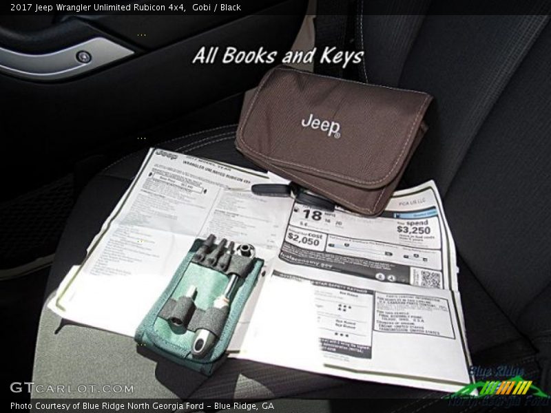Gobi / Black 2017 Jeep Wrangler Unlimited Rubicon 4x4