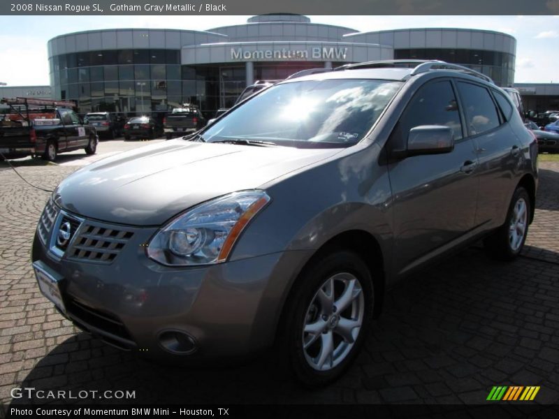 Gotham Gray Metallic / Black 2008 Nissan Rogue SL