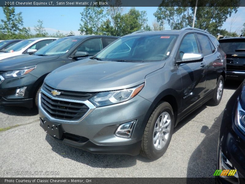 Satin Steel Metallic / Jet Black 2018 Chevrolet Equinox LT