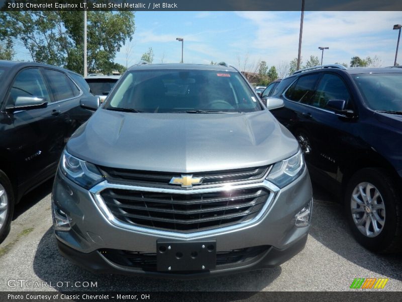Satin Steel Metallic / Jet Black 2018 Chevrolet Equinox LT