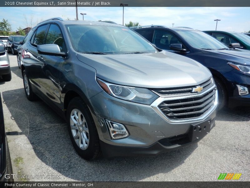 Satin Steel Metallic / Jet Black 2018 Chevrolet Equinox LT