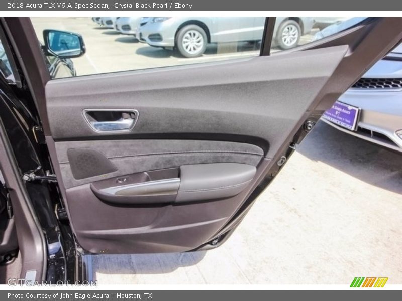 Crystal Black Pearl / Ebony 2018 Acura TLX V6 A-Spec Sedan