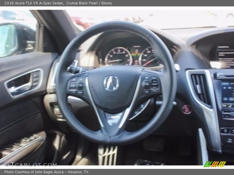 Crystal Black Pearl / Ebony 2018 Acura TLX V6 A-Spec Sedan