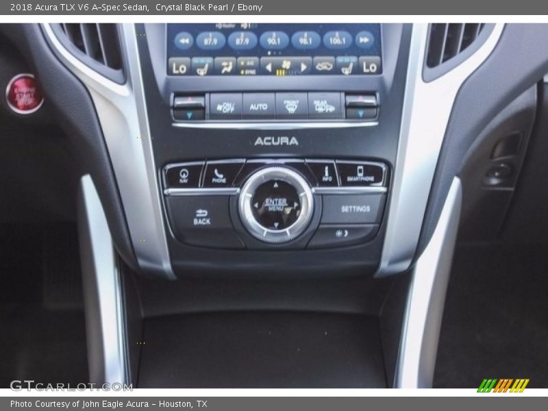 Crystal Black Pearl / Ebony 2018 Acura TLX V6 A-Spec Sedan