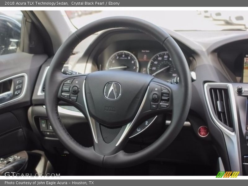 Crystal Black Pearl / Ebony 2018 Acura TLX Technology Sedan
