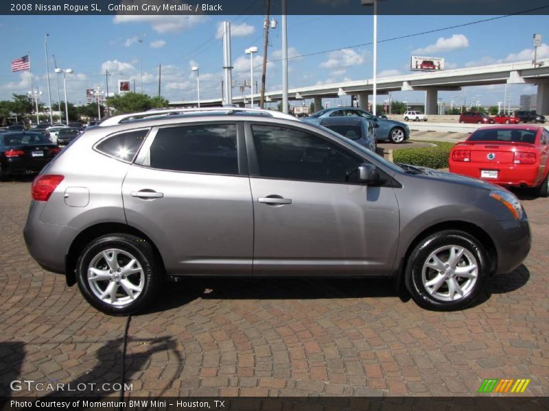 Gotham Gray Metallic / Black 2008 Nissan Rogue SL