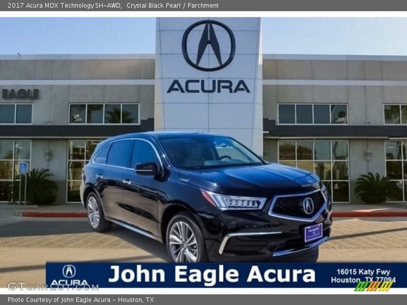 Crystal Black Pearl / Parchment 2017 Acura MDX Technology SH-AWD