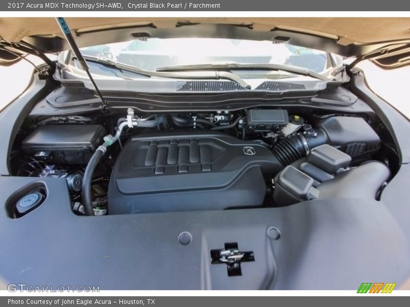 Crystal Black Pearl / Parchment 2017 Acura MDX Technology SH-AWD