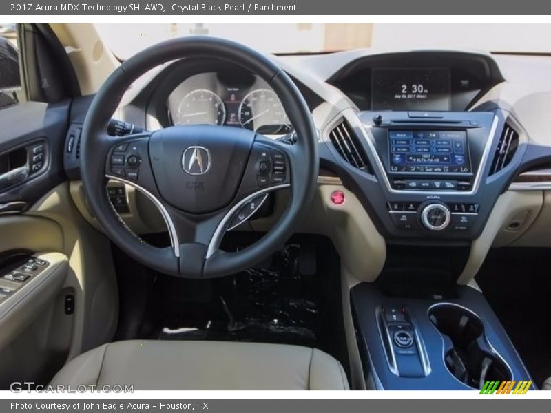 Crystal Black Pearl / Parchment 2017 Acura MDX Technology SH-AWD