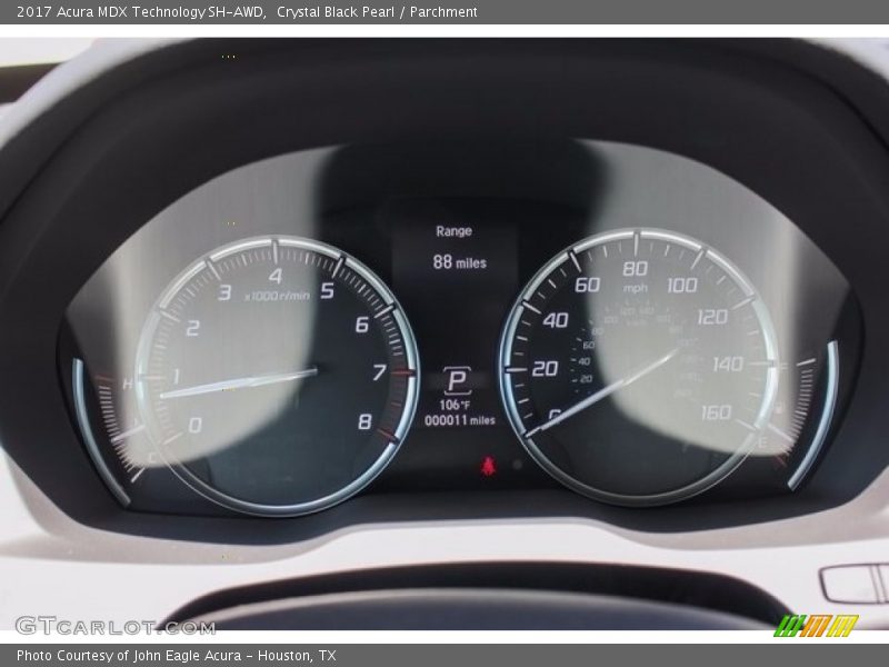 Crystal Black Pearl / Parchment 2017 Acura MDX Technology SH-AWD