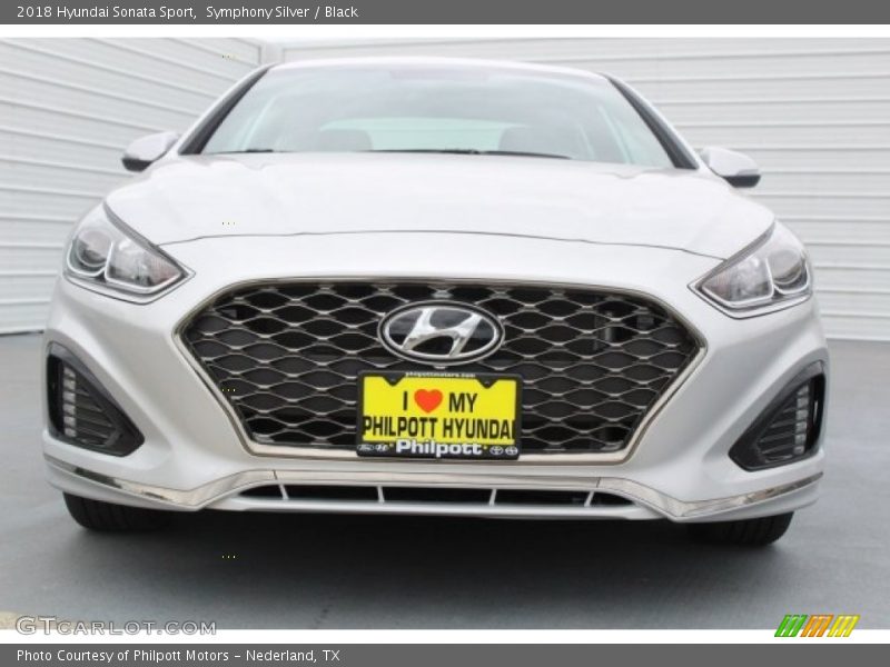 Symphony Silver / Black 2018 Hyundai Sonata Sport
