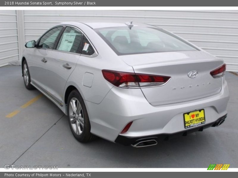 Symphony Silver / Black 2018 Hyundai Sonata Sport