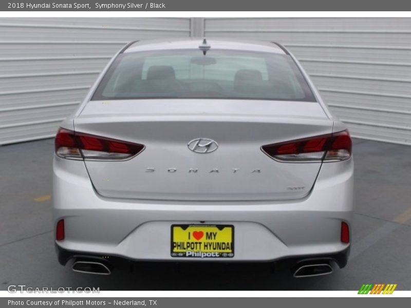 Symphony Silver / Black 2018 Hyundai Sonata Sport