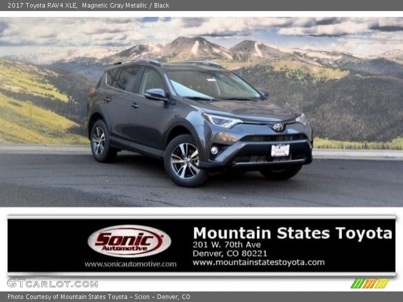 Magnetic Gray Metallic / Black 2017 Toyota RAV4 XLE