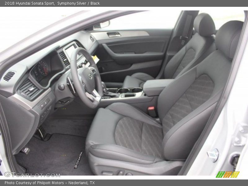 Symphony Silver / Black 2018 Hyundai Sonata Sport