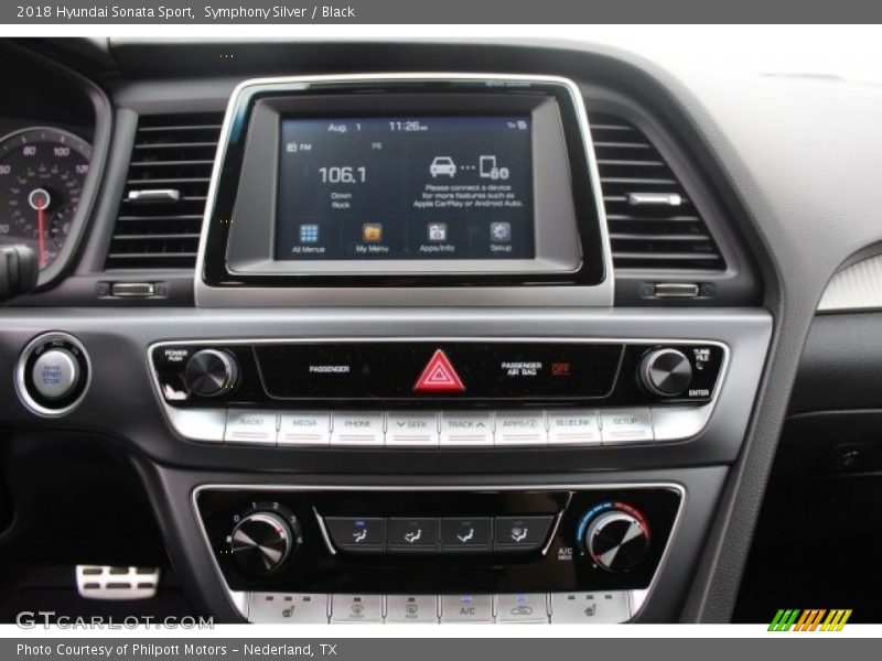 Symphony Silver / Black 2018 Hyundai Sonata Sport