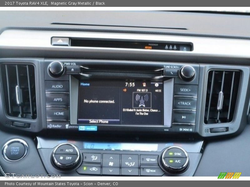Magnetic Gray Metallic / Black 2017 Toyota RAV4 XLE
