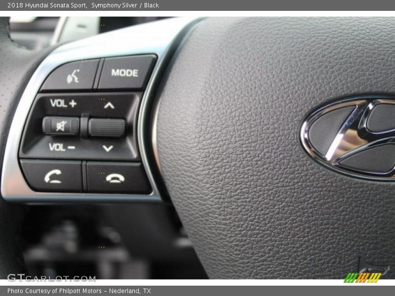 Symphony Silver / Black 2018 Hyundai Sonata Sport