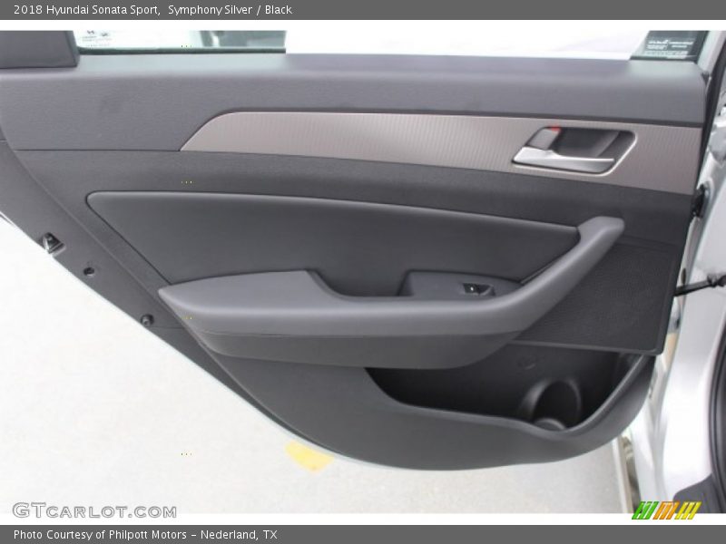 Symphony Silver / Black 2018 Hyundai Sonata Sport