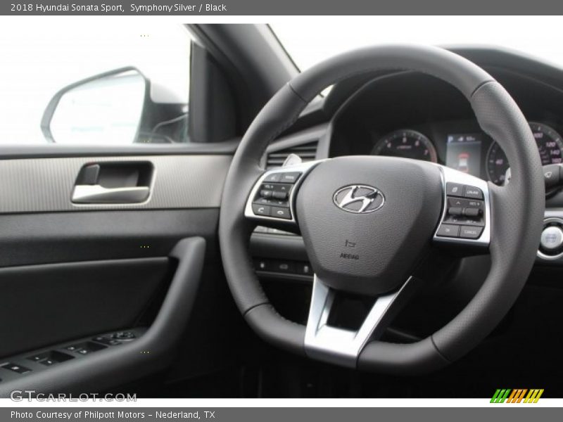 Symphony Silver / Black 2018 Hyundai Sonata Sport
