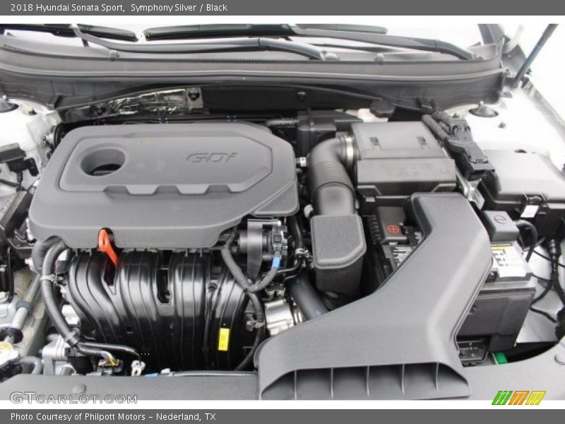 Symphony Silver / Black 2018 Hyundai Sonata Sport