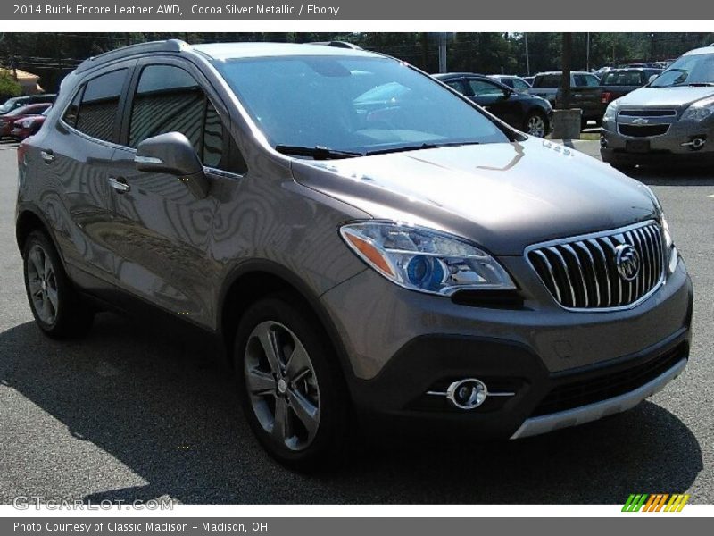 Cocoa Silver Metallic / Ebony 2014 Buick Encore Leather AWD